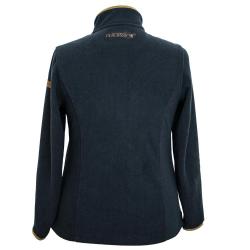 Blouson polaire femme Scotland zip polyester marine &agrave; XL