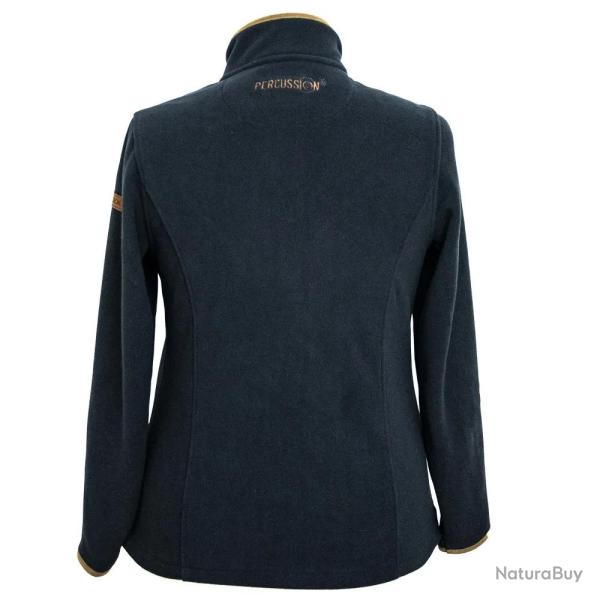 Blouson polaire femme Scotland zip polyester marine � XL