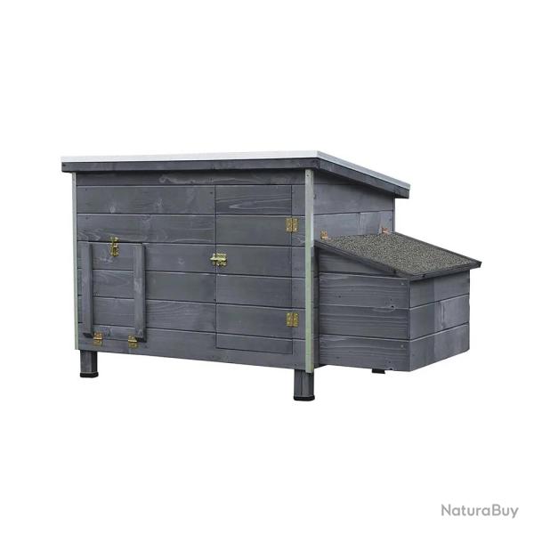 Poulailler Managua Stone bois et aluminium L