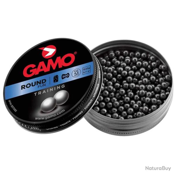Boite de 500 Billes de plomb Round Fun cal 4,5 mm