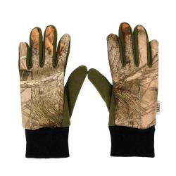 Gants anti-glisse d&eacute;perlant polyester camo forest kaki 8 et 9 Taille 8