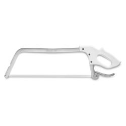 Scie am&eacute;ricaine lame acier inox 50 cm manche polycarbonate blanc