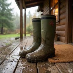 Bottes TeamWood Dakota caoutchouc naturel kaki &agrave; 47