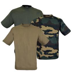 Lot de 3 Tee Shirts beige. kaki et camo &agrave; 3XL