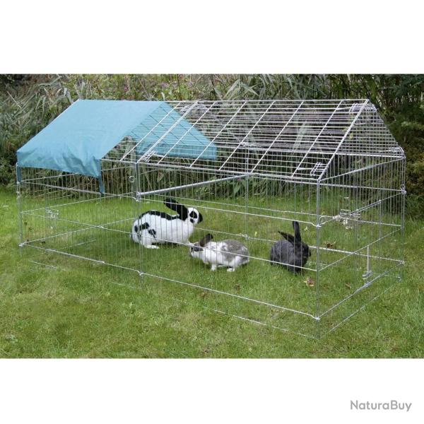 Enclos extrieur zingu avec bche petits animaux