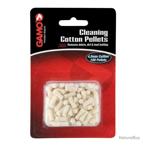 Kit nettoyage complet plombs coton cal. 4,5mm (lot de 100)