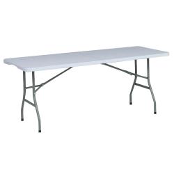 Table pliante en r&eacute;sine 10 couverts 180x70x74cm pieds m&eacute;tal