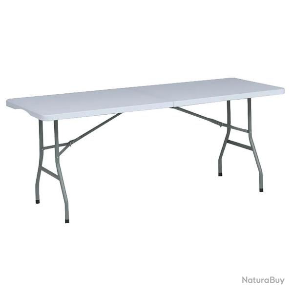 Table pliante en r�sine 10 couverts 180x70x74cm pieds m�tal