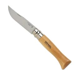 Couteau Opinel carbone N&deg;7 lame acier inox 8cm manche h&ecirc;tre