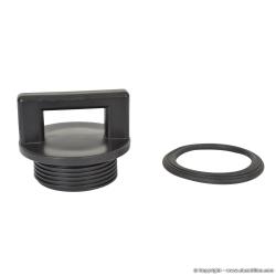 Bouchon + joint pour abreuvoir m&eacute;tal galvanis&eacute; 30 L sur pieds