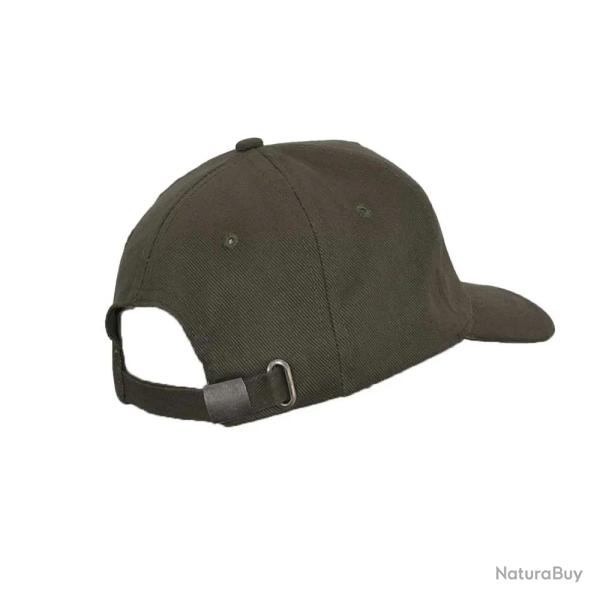 Casquette bcasse visire pr courbe coton kaki taille unique