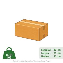 Corne d'appel laiton pavillon 50 cm gain&eacute;e Cuir