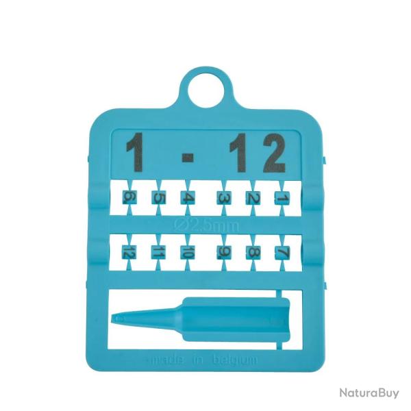 Lot de 12 Bagues fendues marquage laser 3 couleurs Du N 1  12 Rose 4 mm