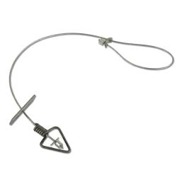 Lot de 5 lacets acier inoxydable pour pi&egrave;ge Belisle