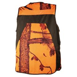 Gilet Classy d&eacute;perlant polyester nylon camo orange vert S &agrave; 4XL