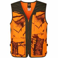 Gilet Classy d&eacute;perlant polyester nylon camo orange vert S &agrave; 4XL