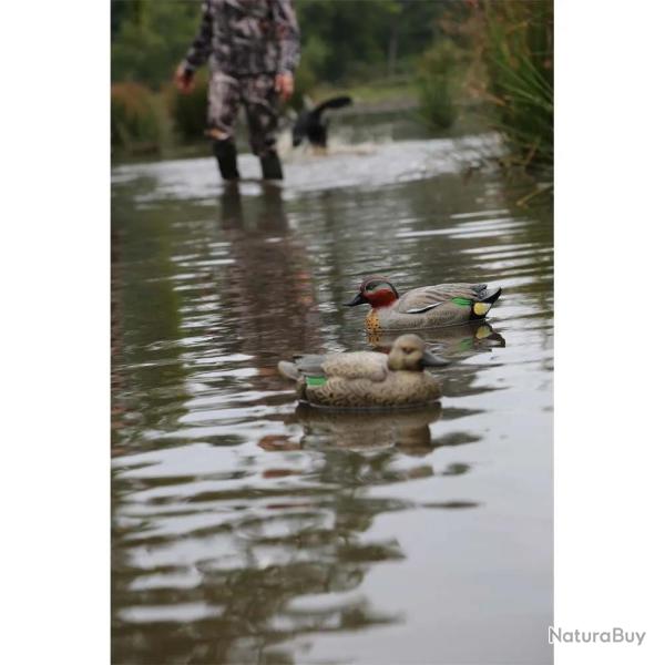 Pack de 6 Sarcelle Femelle Ultra HD mouss� en plastique