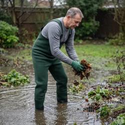 Waders antid&eacute;rapants n&eacute;opr&egrave;ne 4mm caoutchouc vert 41 &agrave; 46 47 41