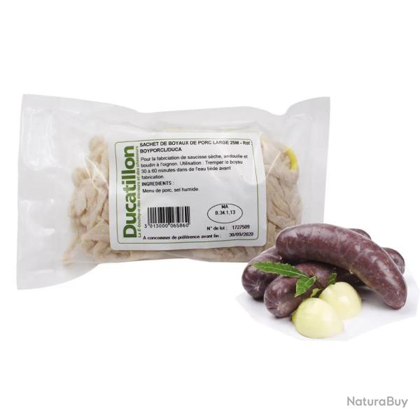 Sachet de boyaux de porc large 25 m�tres