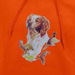 Sweat &agrave; capuche orange &eacute;pagneul Bartavel&reg;
