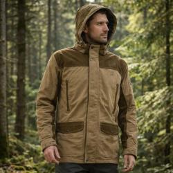 Veste Rambouillet imperm&eacute;able polyester bicolore marron XL &agrave; 3XL