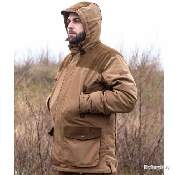 Veste Rambouillet impermable polyester bicolore marron XL  3XL