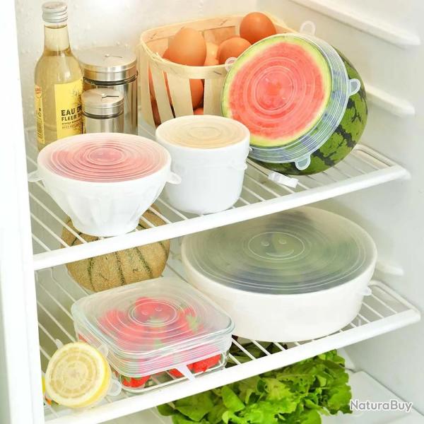 6 Couvercles ajustables