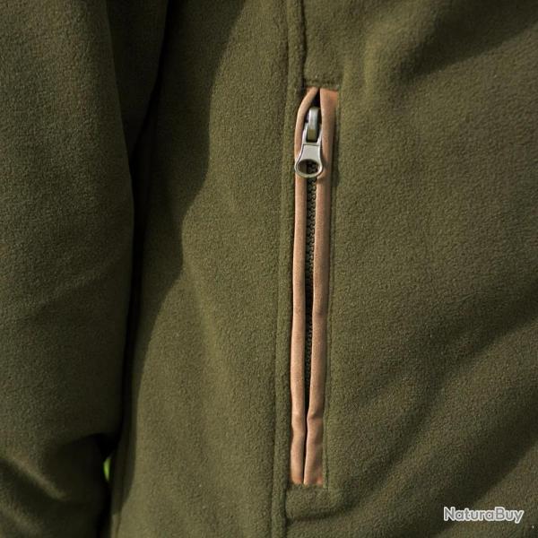 Blouson Scotland femme 4 poches zip polaire polyester kaki S � XL S