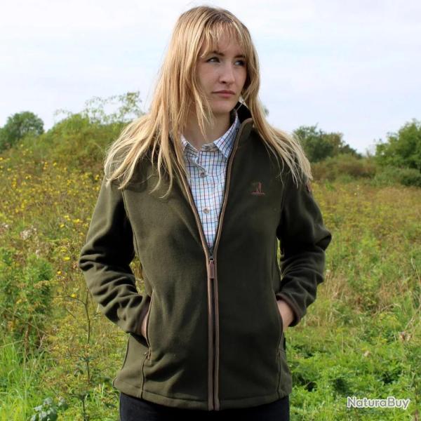 Blouson Scotland femme 4 poches zip polaire polyester kaki � XL
