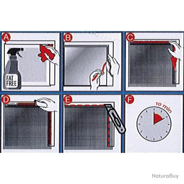 Moustiquaire pour fen�tre - pose facile