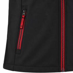 Veste softshell femme Alba 4 poches polyester noir &agrave; 2XL