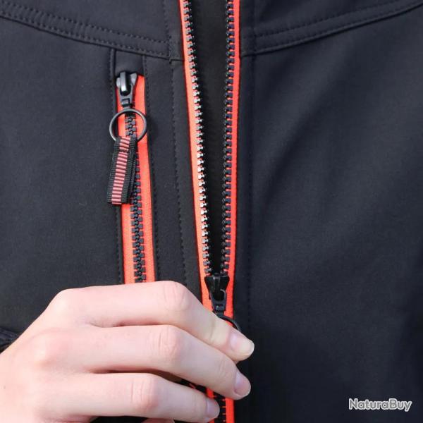 Veste softshell femme Alba 4 poches polyester noir 2XS � 2XL