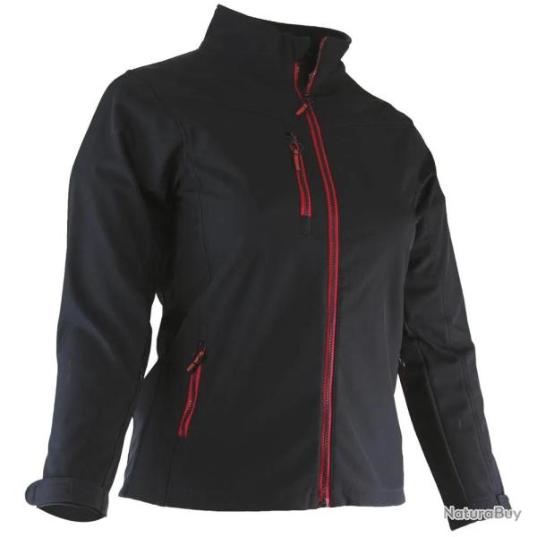 Veste softshell femme Alba 4 poches polyester noir � 2XL