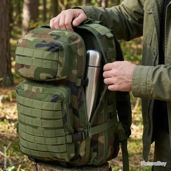 Sac � dos Assault 4 compartiments camo 36L 50 x 30 x 27cm