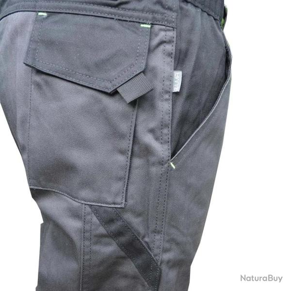 Pantalon Travail multipoches LMA gris et noir T38  T60 60