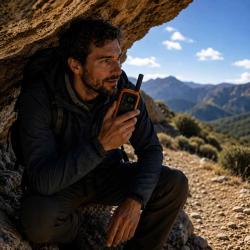 Lot de 4 Talkie-walkie 16 canaux autonomie 18h orange et noir