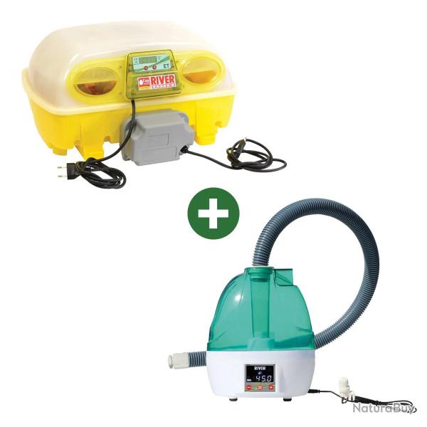 Couveuse 24 oeufs Biomaster + Humidificateur Nebula River