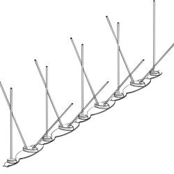 Pics protection Anti Pigeons 11 cm tout support par 3 Lot de 3