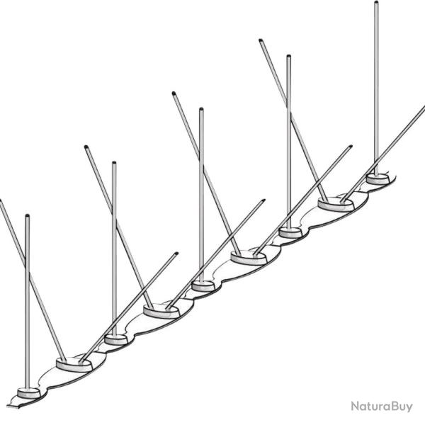 Pics protection Anti Pigeons 11 cm tout support par 3 Lot de 30