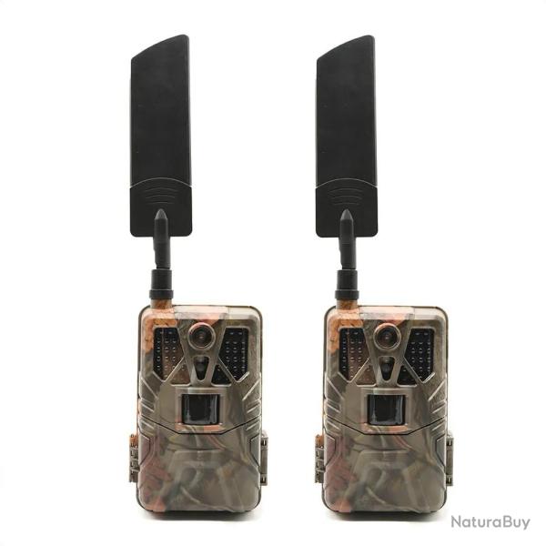 2 Cam�ras d�tecteur de mouvements live vid�o 30MP camouflage