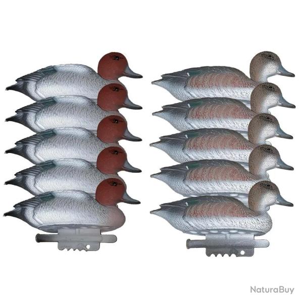 Pack 10 appelants canards siffleurs en plastique r�sistant