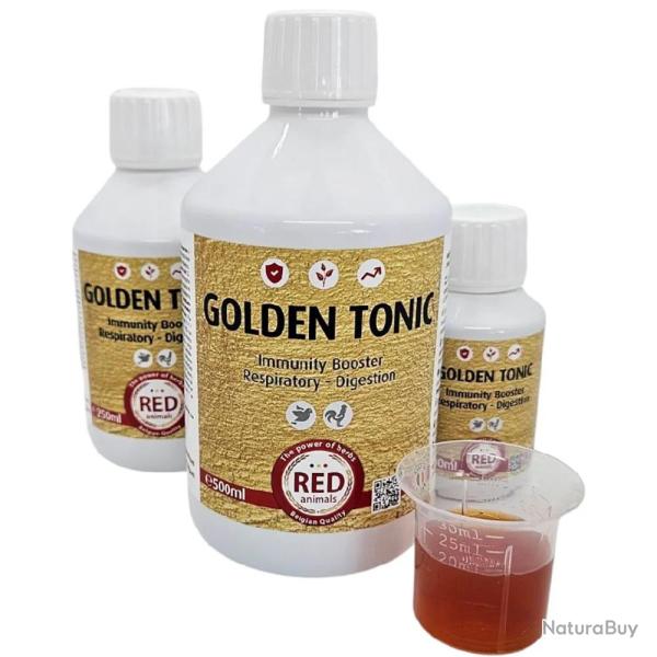 Compl�ment alimentaire pigeons oiseaux et volailles Golden Tonic 500 ml