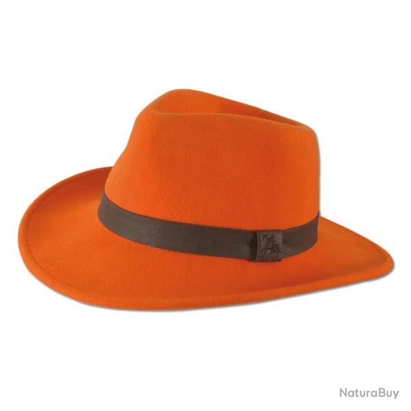 Chapeau Woolchap r�glable feutre laine d�perlante orange M � XL M