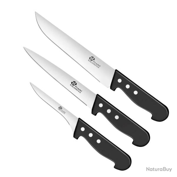 Couteaux de boucher Lot de 3 pi�ces