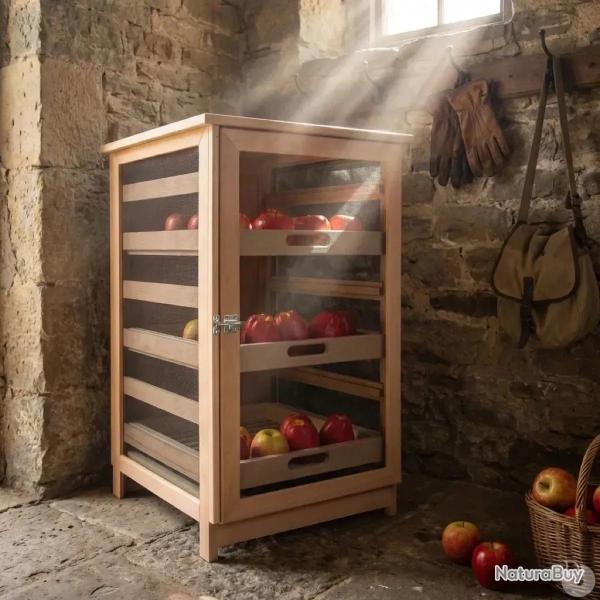 Garde-manger Masy 243 en h�tre, 3 tiroirs, hauteur 81 cm