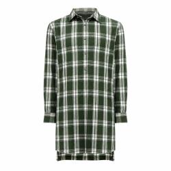 Chemise long pan &agrave; carreaux boutons coton flanelle vert M &agrave; 5XL M