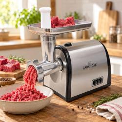 Hachoir &agrave; viande Le Pratique n&deg;8 600 W, 3 grilles et accessoires
