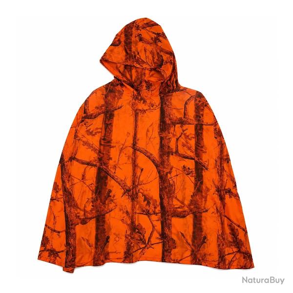 P�lerine Dinan Ghost imperm�able polyur�thane orange blaze&black