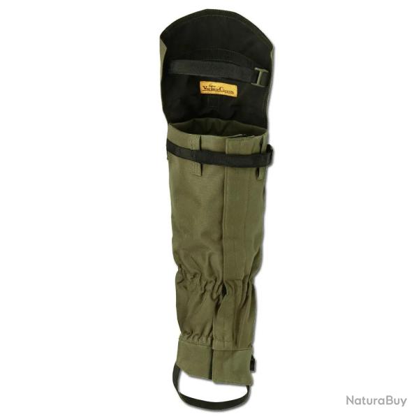 Gu�tres Hautes polyester sangle caoutchouc kaki