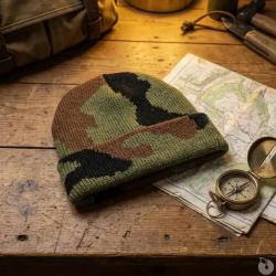 Bonnet chaud 100% acrylique camo CE taille unique